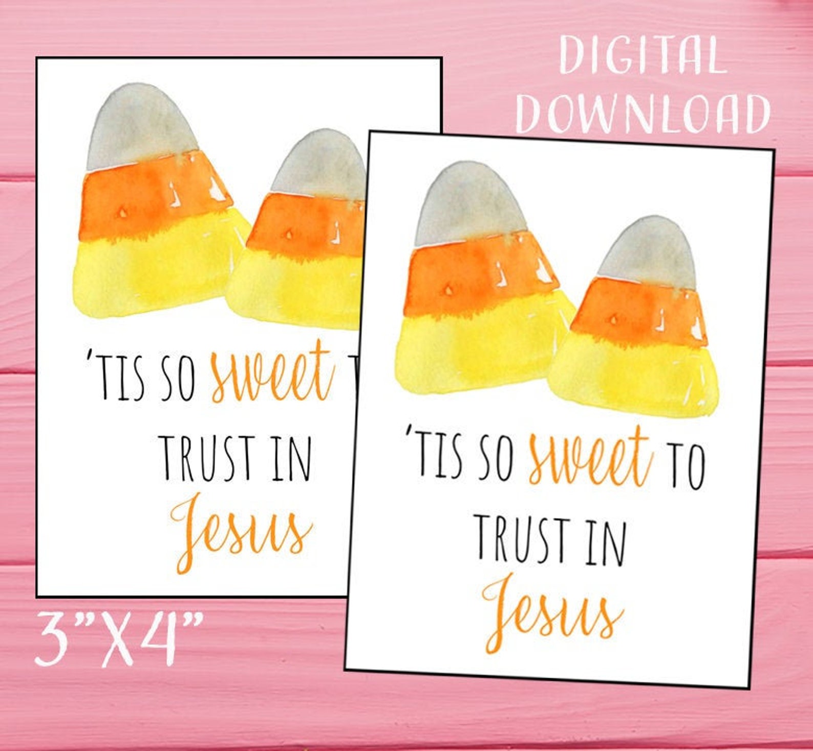 Christian Halloween Gift Tags Digital Sunday School Halloween Etsy