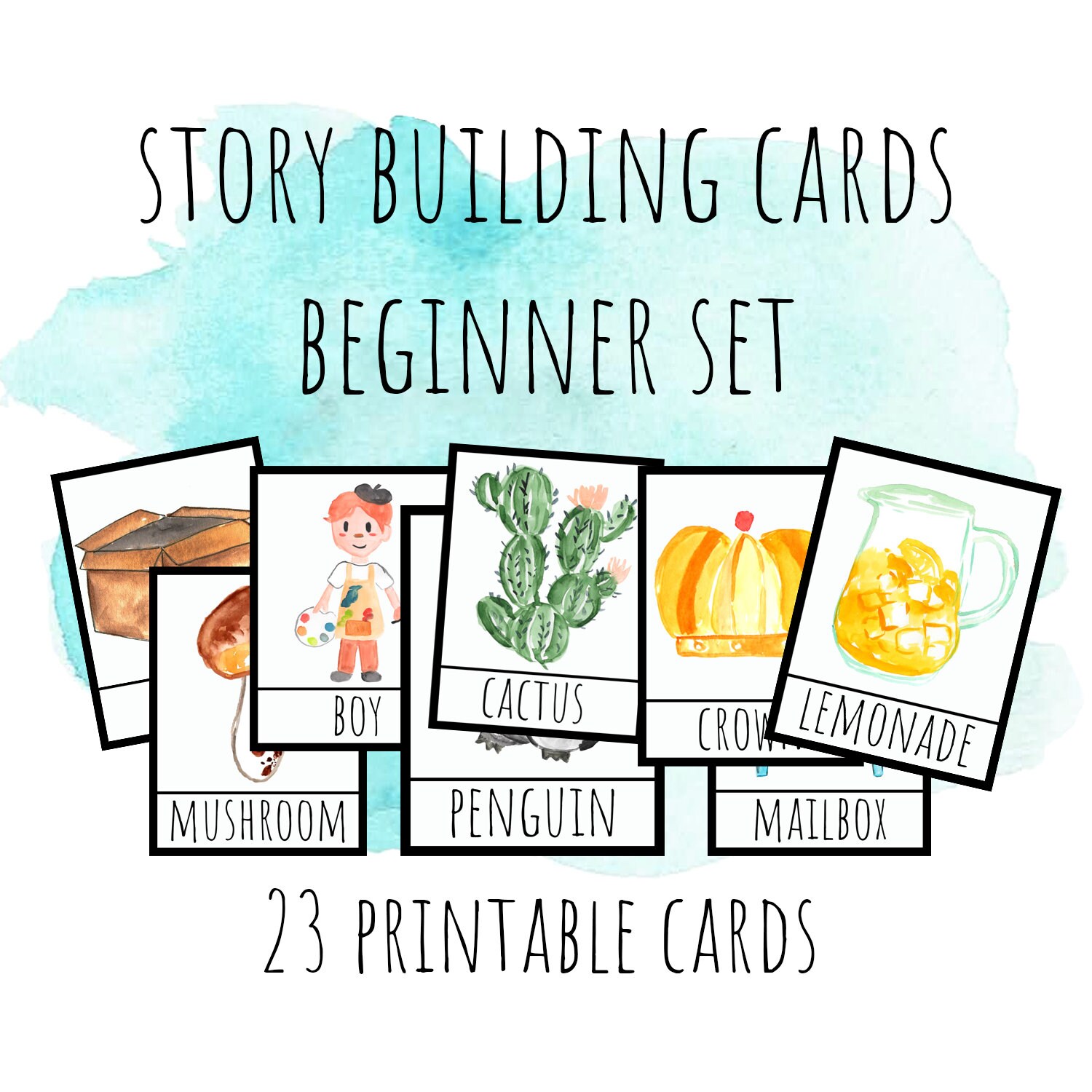 Story Telling Cards Digital, Story Builder, Pretend Play Printable, Pretend Play Cards ...