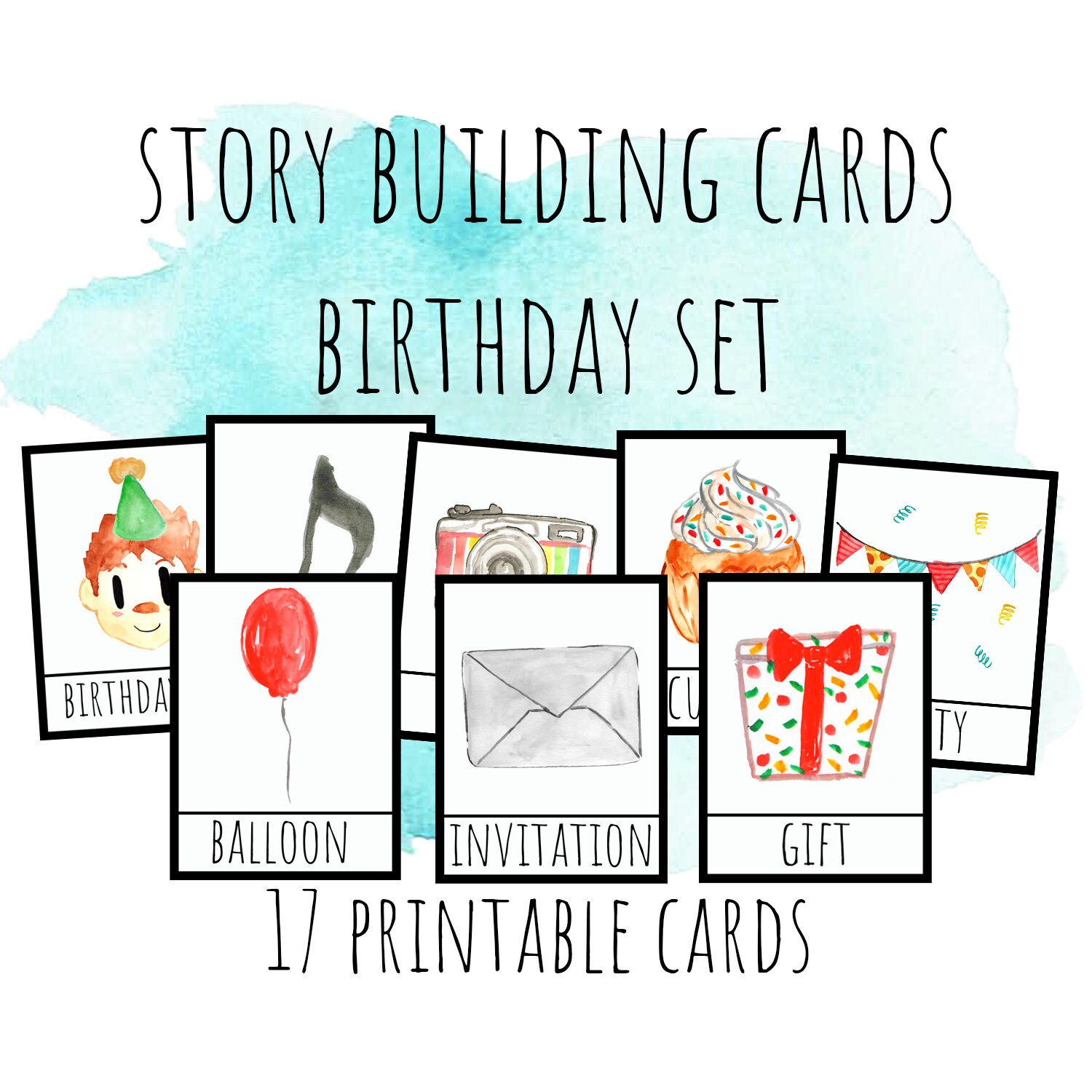Story Telling Cards Digital Story Builder Pretend Play | Etsy