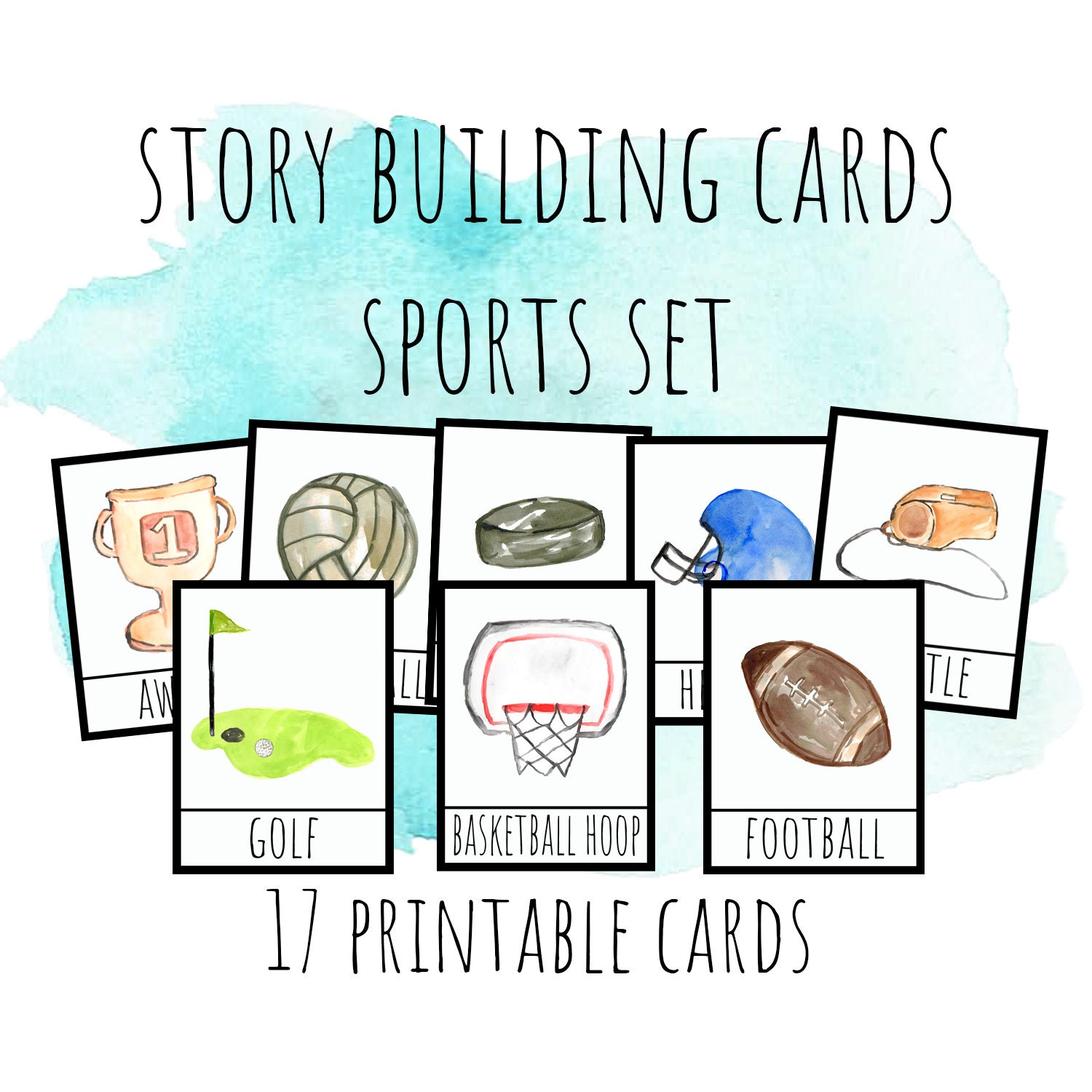 Story Telling Cards Digital Story Builder Pretend Play | Etsy