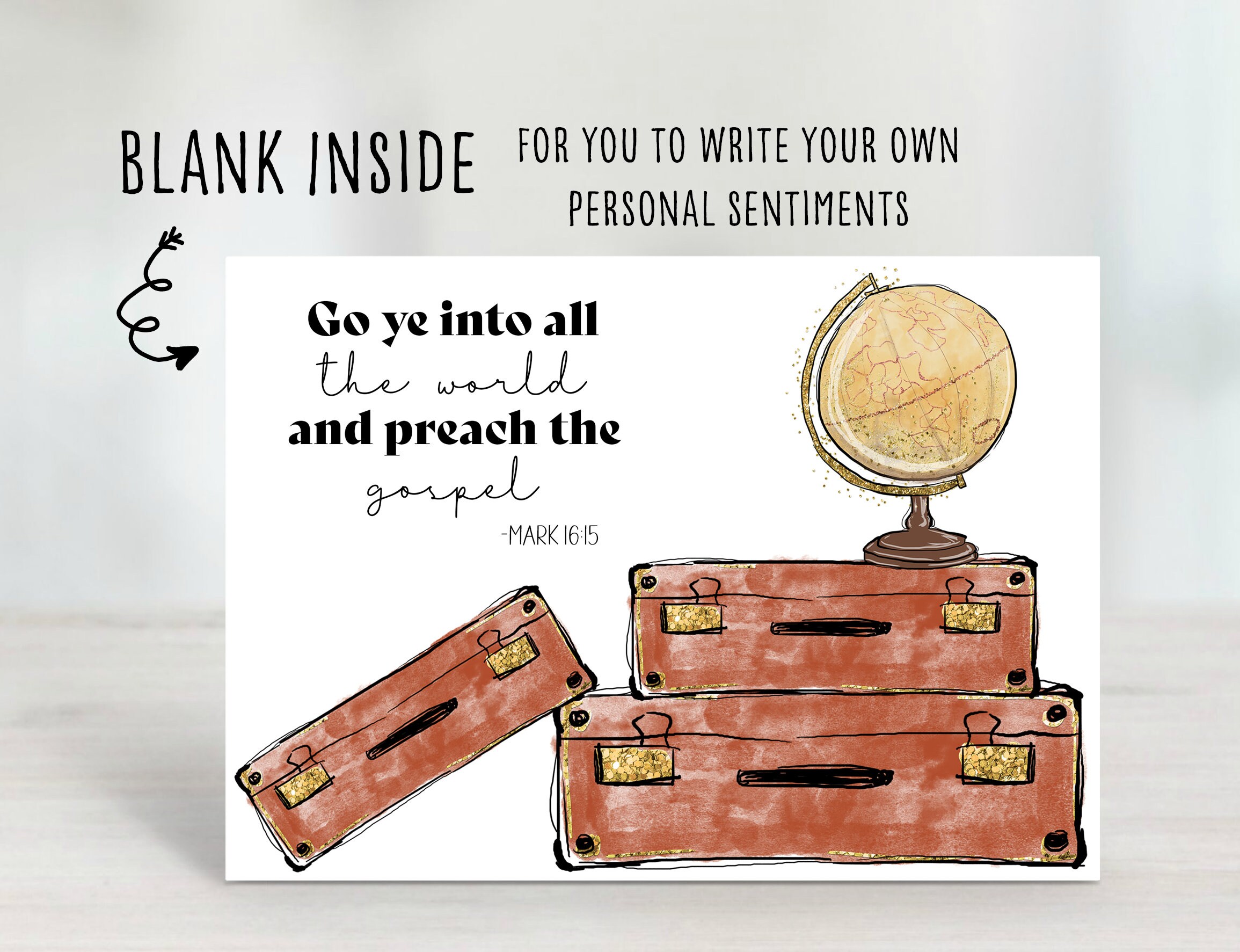 Missionary Card Printable, Missionary Greeting Card, Cards for ...