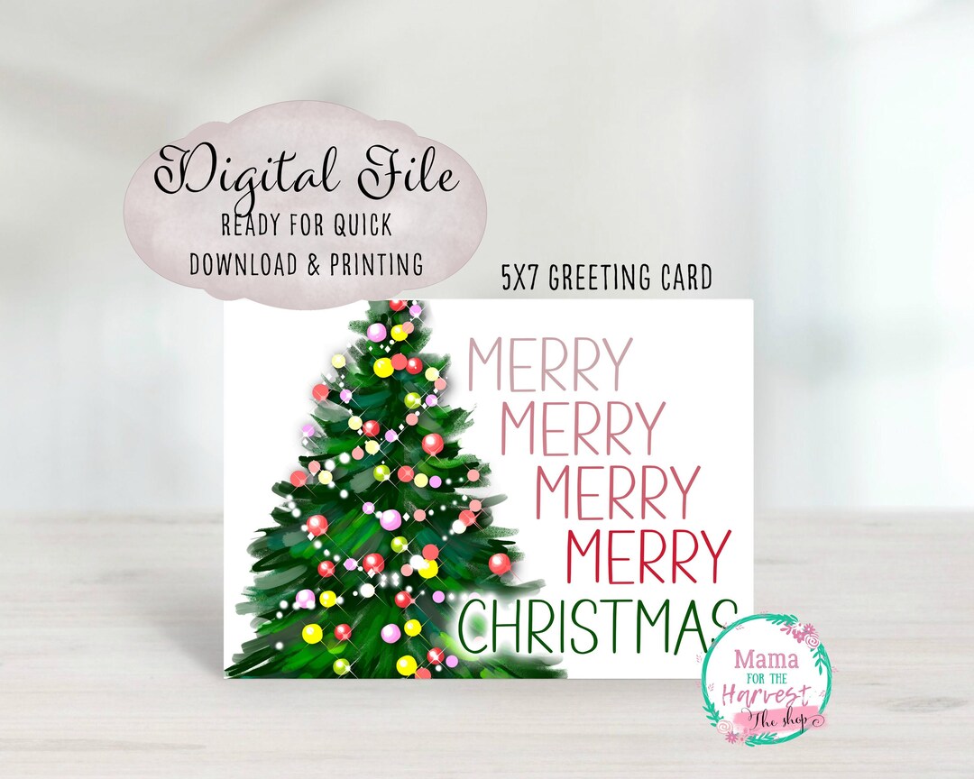Christmas Card Printable Christmas - Il 1080xN.4302581598 2sy2 