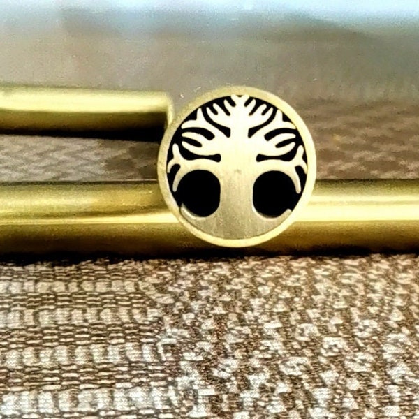 Tree of Life Mosaic Pin 6/8/10 mm Dia. -100 mm/3.93 inch length-High Quality Brass Knife Pins for Custom Knives and Handles