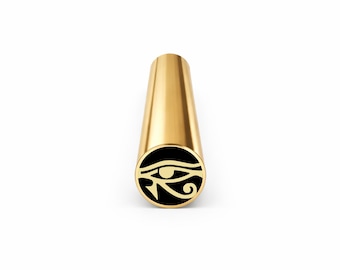 Mosaic Pin for Knife Handle - EYE OF HORUS | 1/4"- 5/16"- 3/8" Custom Knife Making Supplies - Brass and Stainless Steel Decorative Rivets