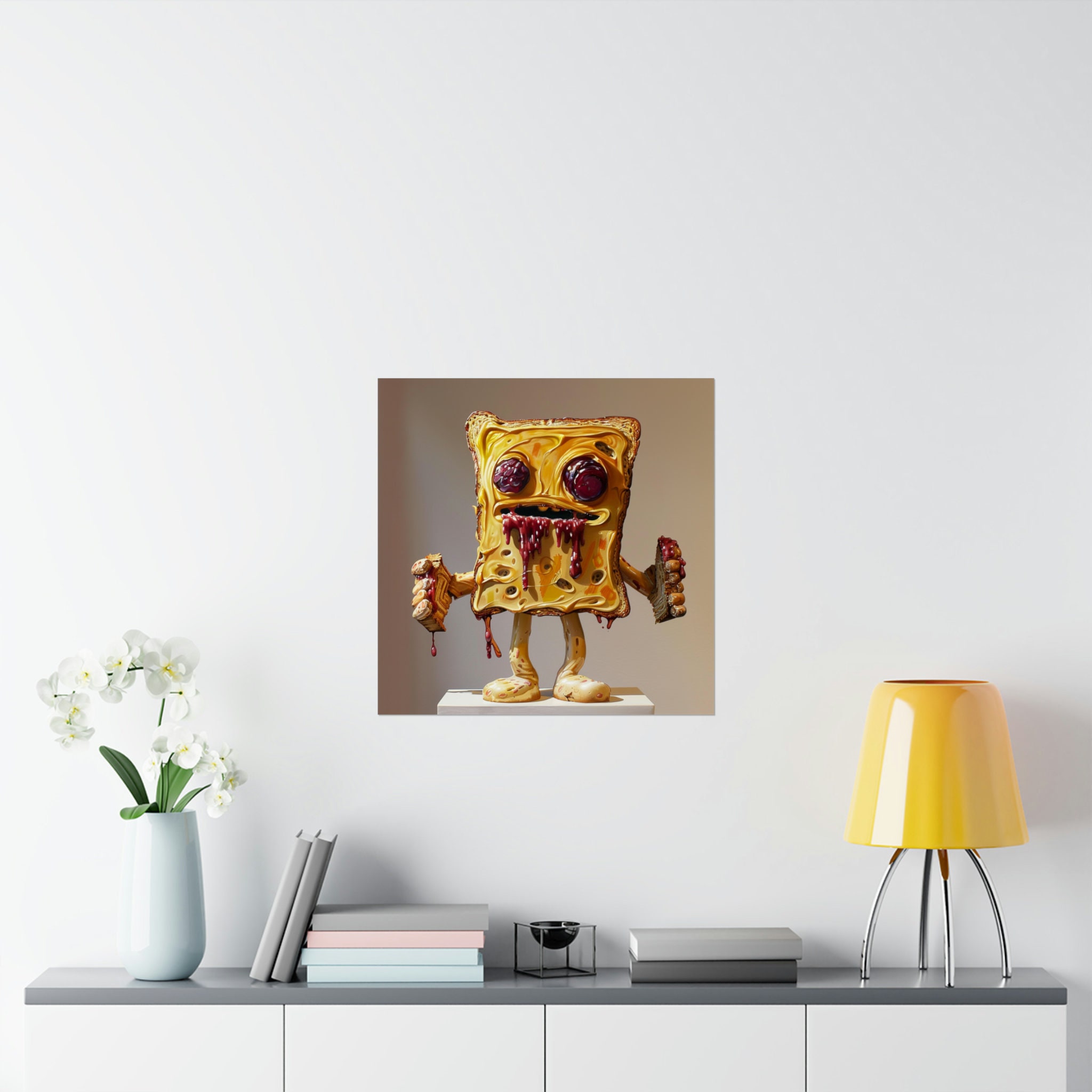 Attack of the Peanut Butter Jelly Man Poster // Funny Peanut Butter