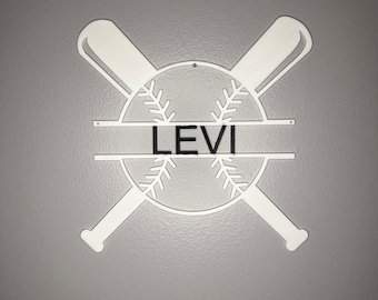 Custom Baseball Name Plate