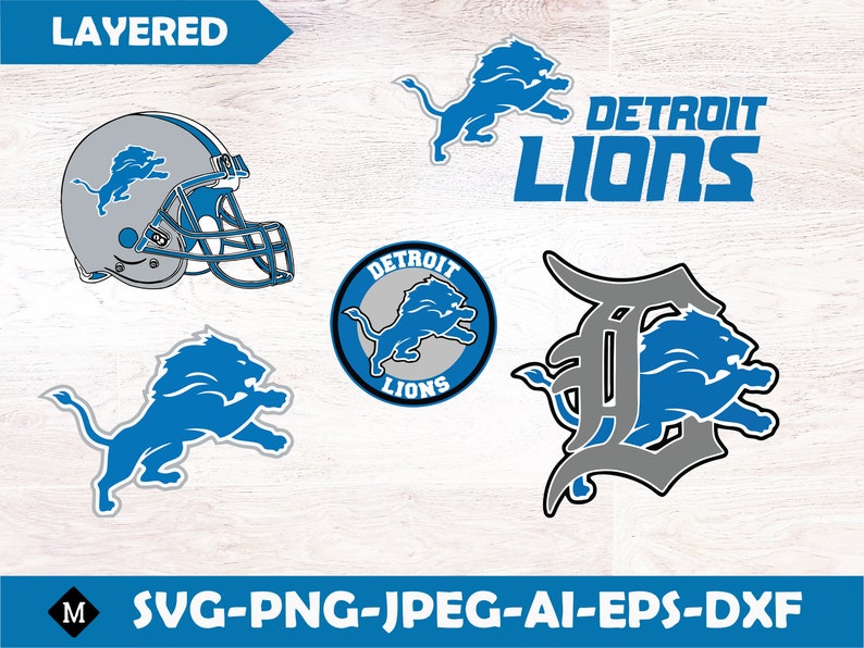 Detroit Lions SVG Lions Svg Detroit Lions Svg Vector | Etsy