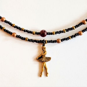 En Pointe | Mama Knows Best | Mrs. Stahlbaum | Nutcracker Ballet | Ballerina Choker | Crossover Garnet Choker | Christmas | Balletcore