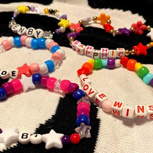 Custom Pride Kandi Bracelets -- Any Flag with Many Different Shapes !!! :D