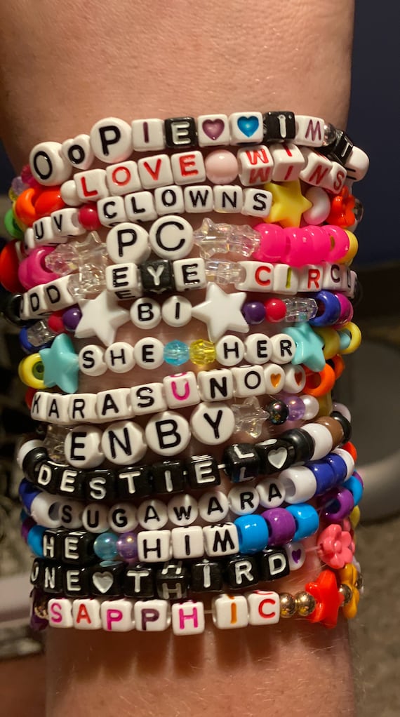 Custom Character Kandi Bracelets -- Many Colors & Many Shapes! :D