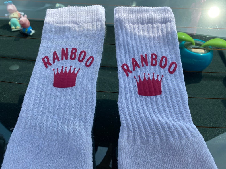 DREAM SMP Ranboo Crown Socks // Ranboo Minecraft Crew Socks Etsy
