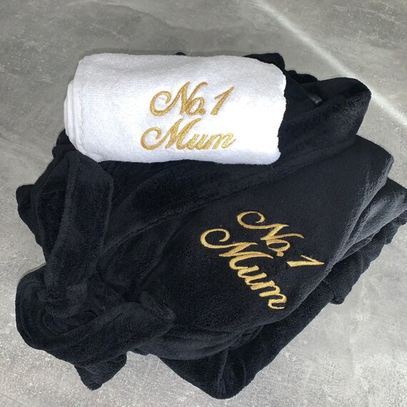 personalised embroidered dressing gown