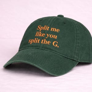 Embroidered Guinness Cap, Funny Irish Slogan Hat, St. Patrick's Day Accessory split the g image 6