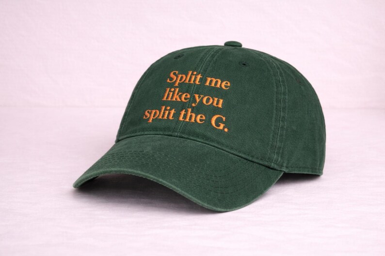 Embroidered Guinness Cap, Funny Irish Slogan Hat, St. Patrick's Day Accessory split the g image 6