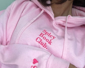 Personalized Embroidered Bookish Hoodie, Literary Gift