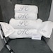 Luxury personalised towels embroidered with initials, monogram face hand body towel 100% cotton Housewarming, birthday gift, couple gifts 