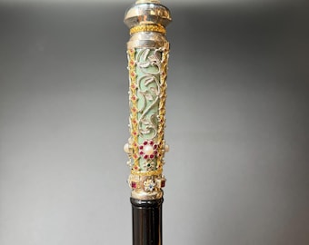 Silver Bishop stick - Handmade Bishop Gift - Crosier