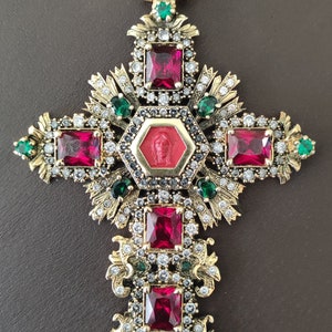 Brustkreuz, handgemacht, Priesterkreuz, Bischofskreuz, Priester Geschenk