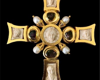 Croix pectorale, Croix byzantine, Croix d’orthothox, Croix catholique, Croix de prêtre, Croix de l’évêque, Don d’orthothox chrétien, Croix d’or