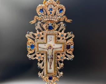 Pectoral Cross, handmade, priest Cross, Bishop Cross, priest gift