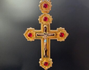Byzantine Pectoral Cross, Priest Cross, Bishop Cross, Christian Orthothox gift
