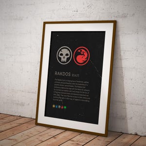 Rakdos Cult MTG Poster: Magic The Gathering Game Room Art