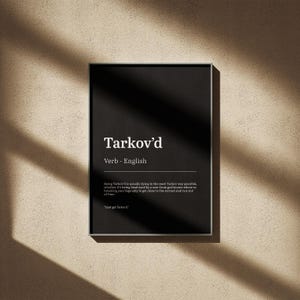 Tarkov'd Definition Print: EFT Gaming Art (A4/A3)
