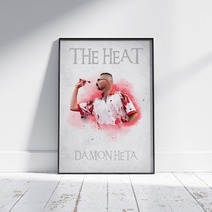 Damon &#39;The Heat&#39; Heta Print, Poster - A3/A4