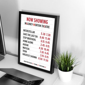 Cinema Marquee Sign - Etsy UK