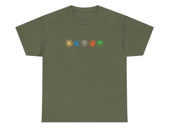 Magic the Gathering Icons T-Shirt: MTG Gamer Graphic Tee