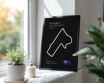 Mount Panorama Circuit | Track Poster | Motorsport Fan Gift | Bathurst