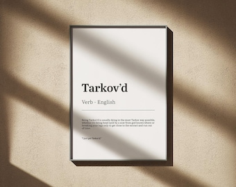 Tarkov'd | Gaming print | Gamer posters | Game room decor | A4, A3 PRINT ONLY