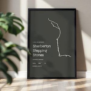 Personalised Dartmoor Walk Print, Custom GPS Route Map Poster, Hiking Gift for Dartmoor Lovers, Minimalist Devon Wall Art