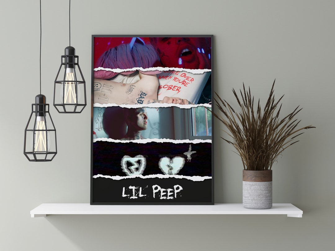 Lil Peep Album Cover Art Mashup A4 & 7x5in Available Print Etsy