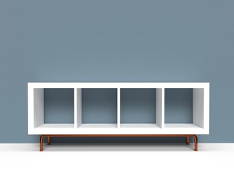 Kallax Möbelfüße aus Kupferrohr, Füße Kupfer Kommode, Metallbeine Untergestell Sideboard