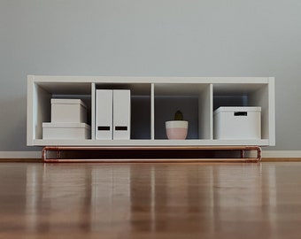 Koperen meubelonderstel, meubelpoot voor IKEA Kallax, Besta - Aanpasbaar, een unieke blikvanger voor je huis