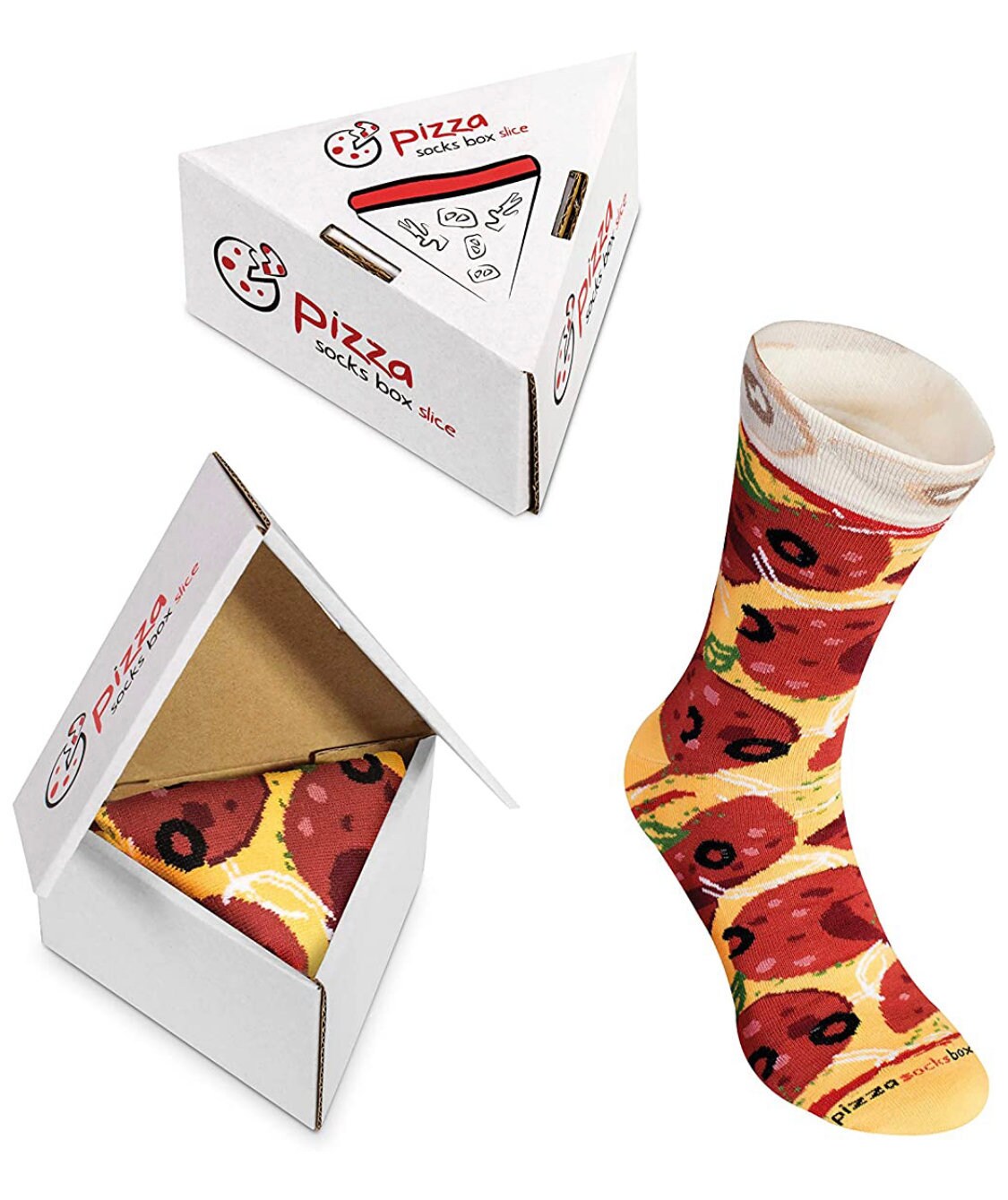 Pizza Box Socks Etsy