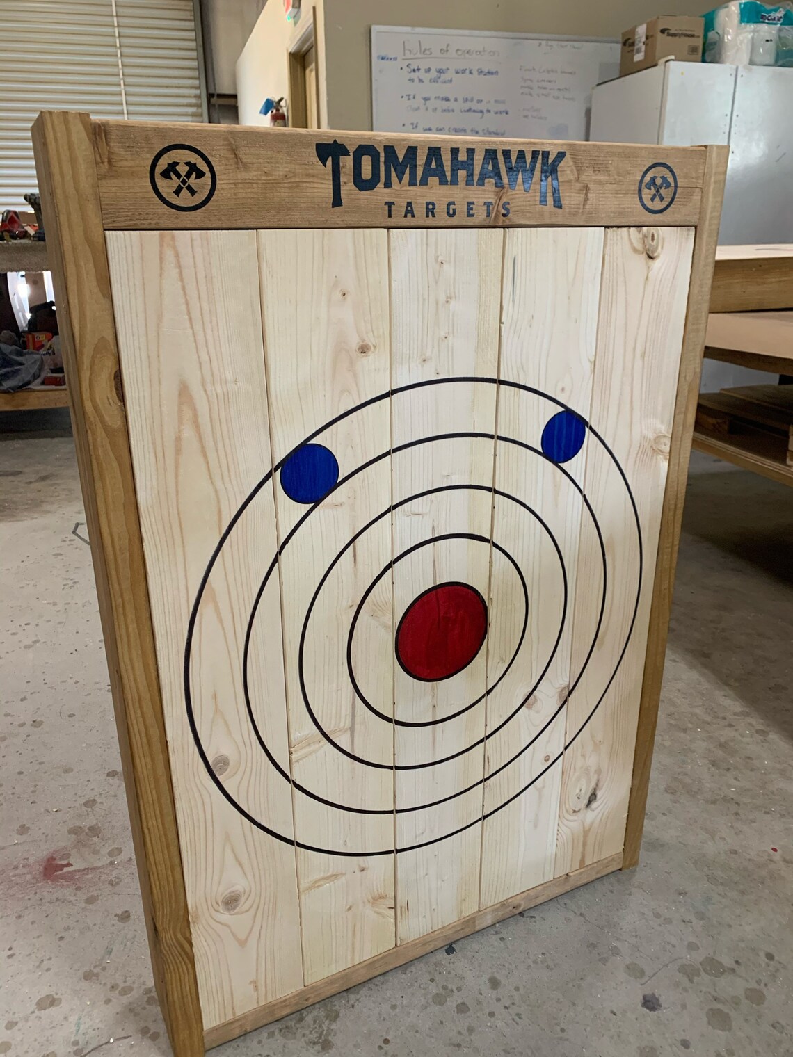 NEW 4 ring Tomahawk Target axe and knife throwing Target Etsy