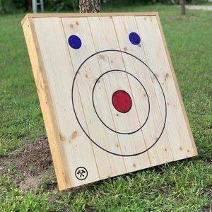 Leaning Axe and Knife Throwing Target FREE SHIPPING image 2