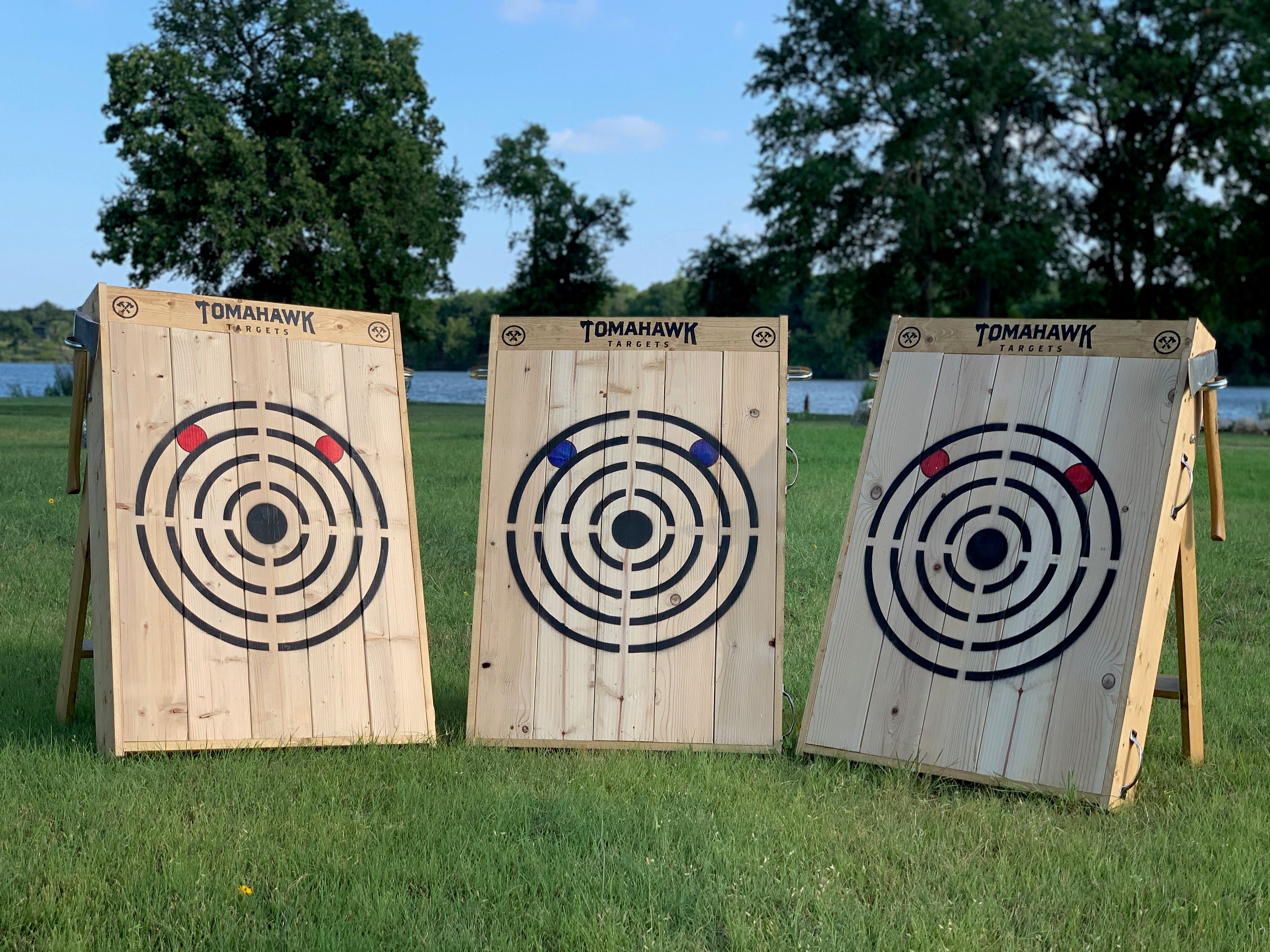 Wooden Axe and Knife Throwing Target Foldable and Shippable Etsy
