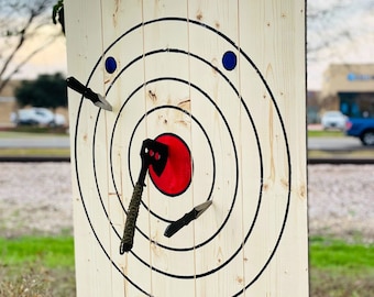 Large 4-ring Hanging Axe and Knife Throwing Target (FREE SHIPPING)
