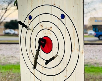 Large 4-ring Hanging Axe and Knife Throwing Target (FREE SHIPPING)