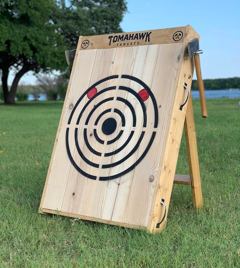Wooden Axe and Knife Throwing Target Foldable and Shippable Etsy