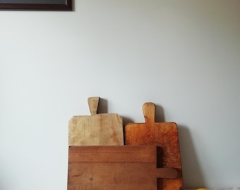 Primitive chopping board, Antique cutting boards, Vintage wooden bread board, Rustic serving platter, Unique food photo props