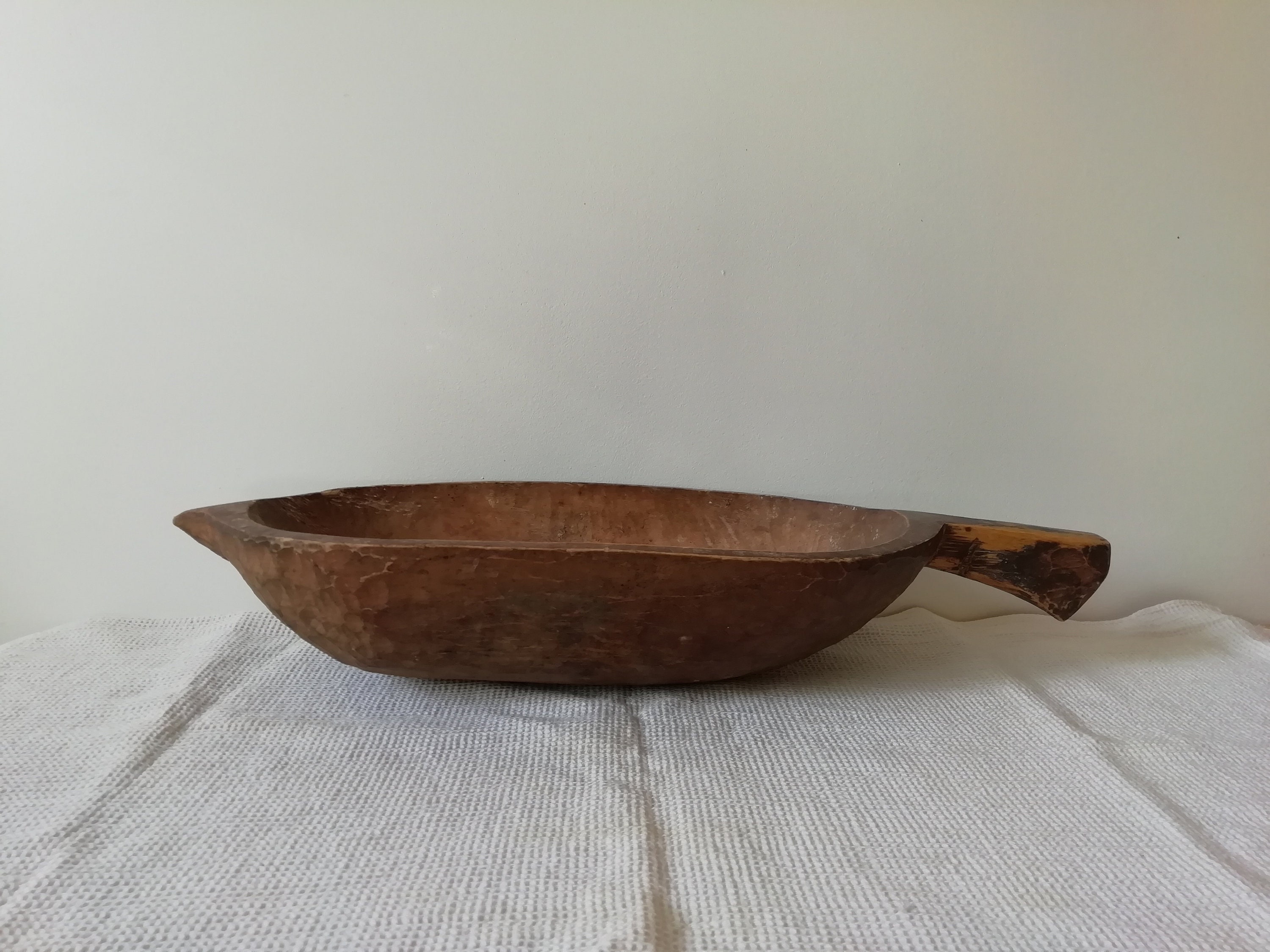 20 long Antique Wooden Dough Bowl Primitive Natural Etsy