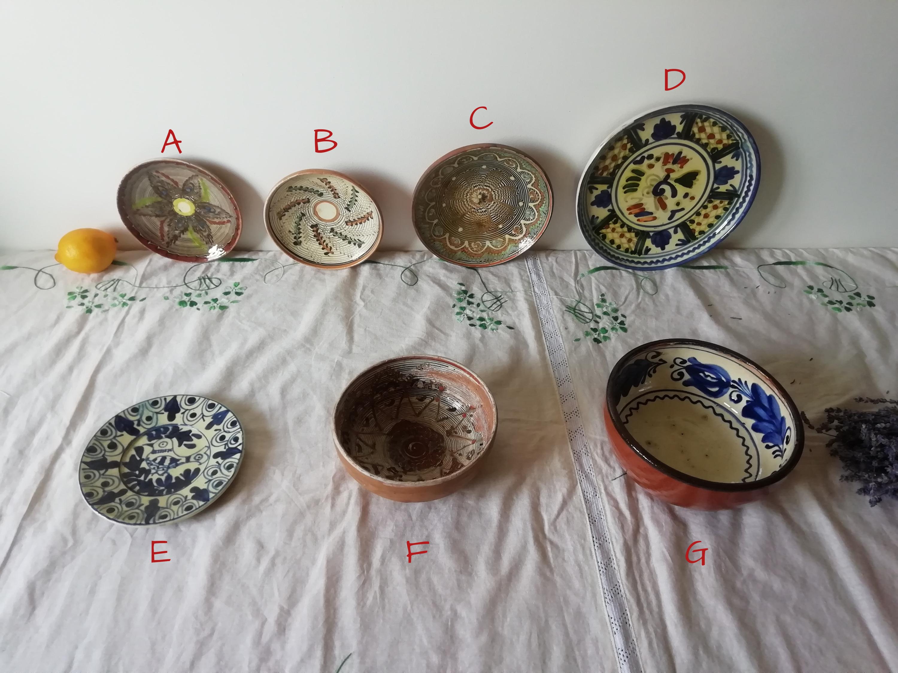 Platos de barro para colgar sale