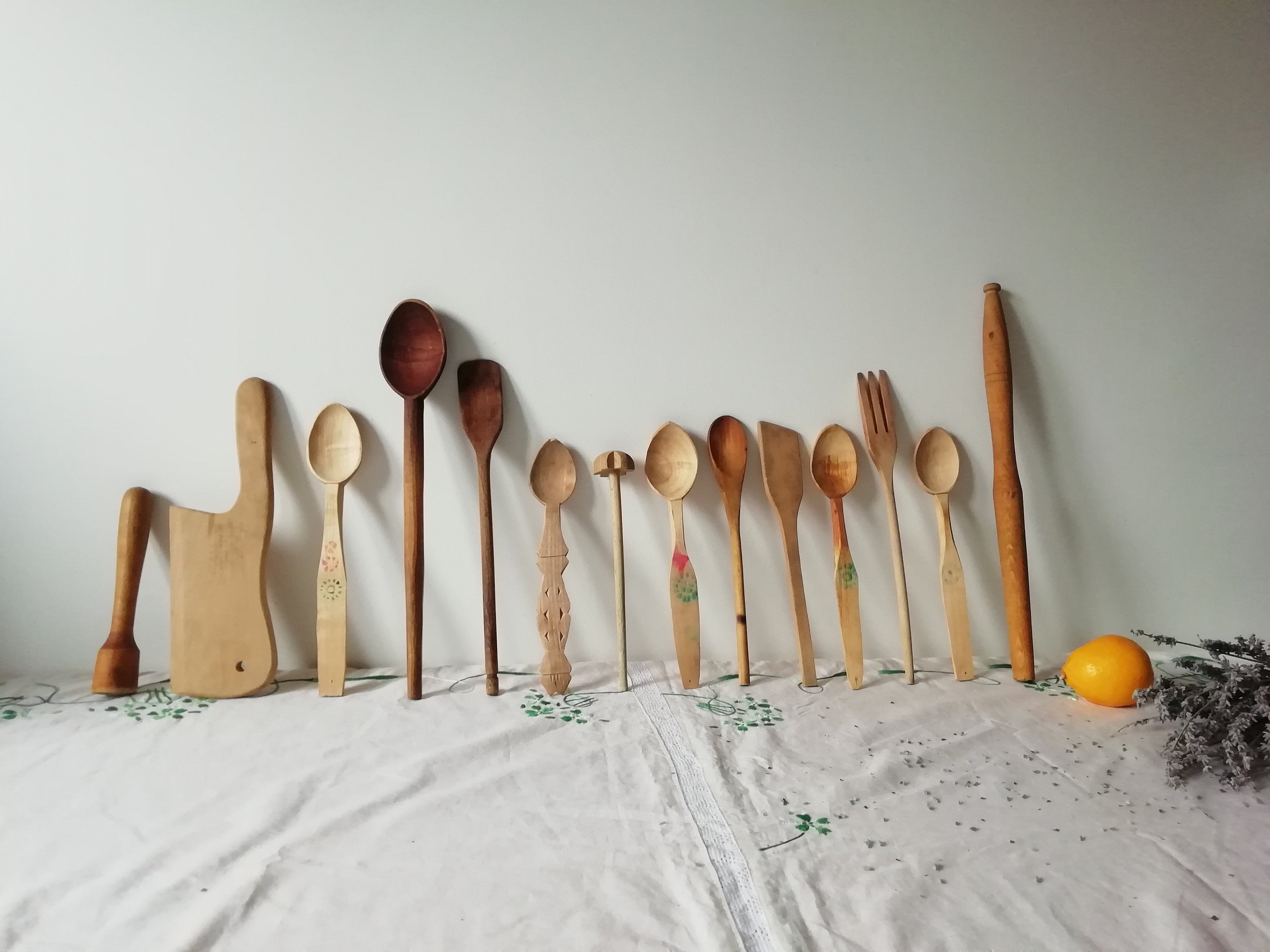 Lot De 2 Cuillères En Bois - 30cm De Long - Pour Cuisine Et Pâtisserie