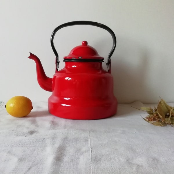 Enamel Tea Pot Etsy