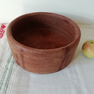 Vintage wooden brown bowl - Rustic home decor