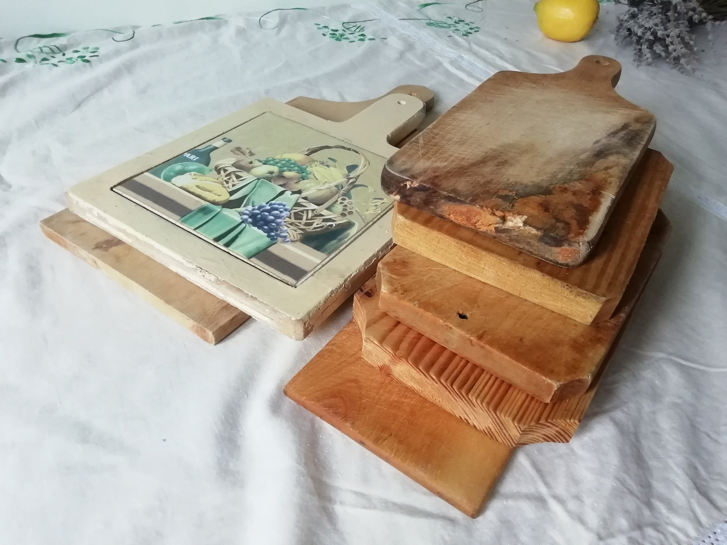 Piatto da portata Artesà rustico de legno de acacia, vassoio/tavola da